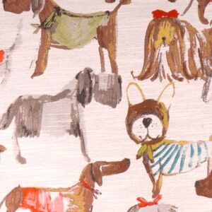 Dog Tapestry Upholstery Fabric- 1 yard - brand new
